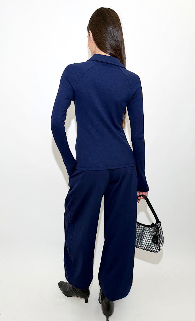 חליפת קרלו כחולה