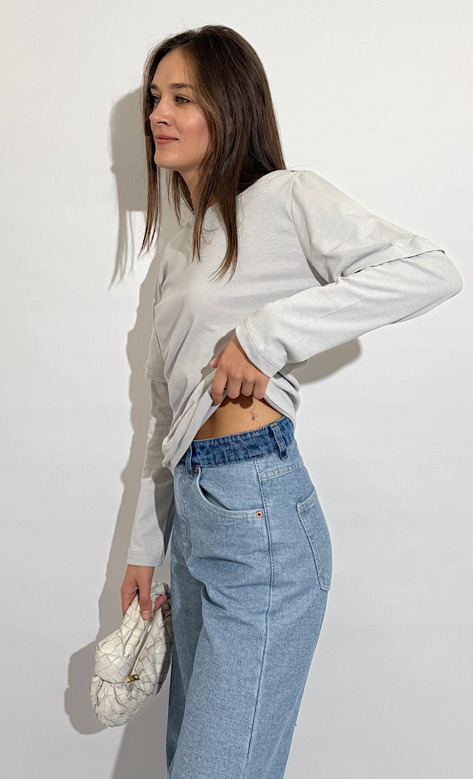 חולצת טום אפורה