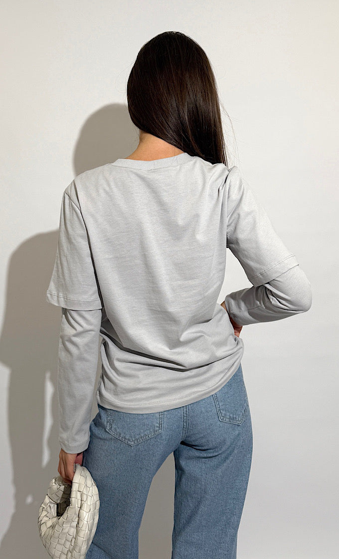 חולצת טום אפורה