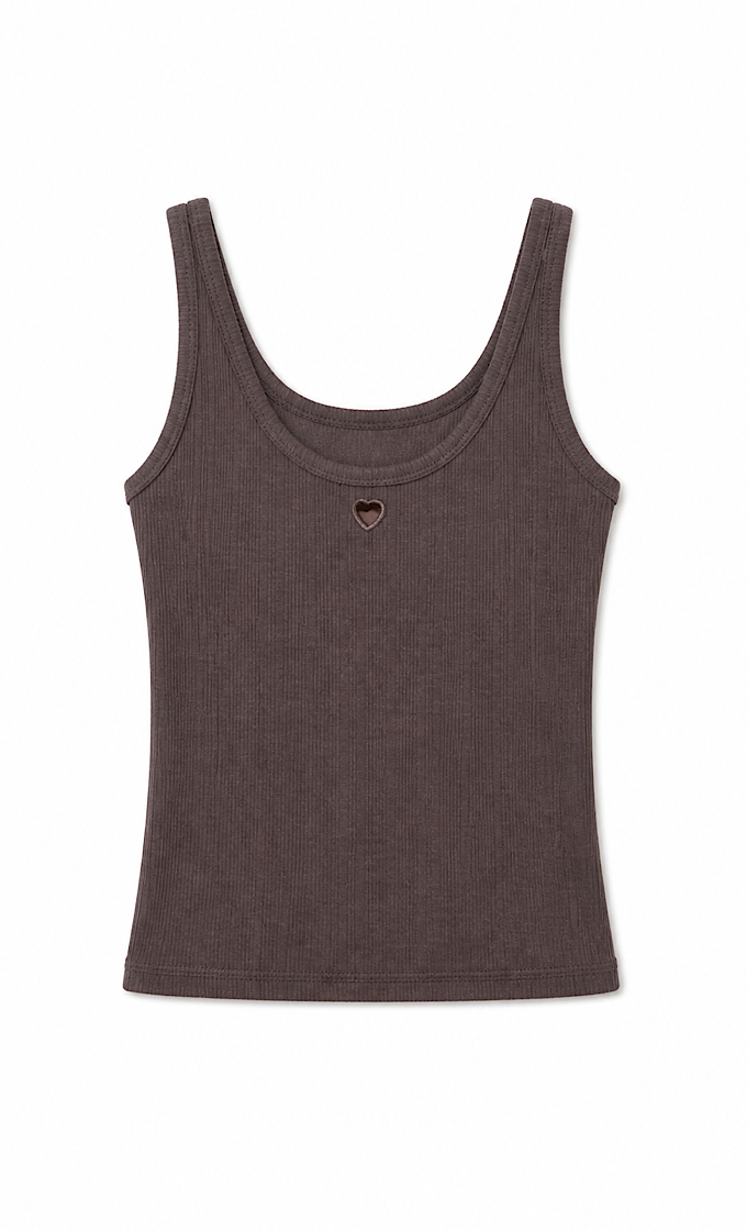 LOVE BROWN TANK TOP