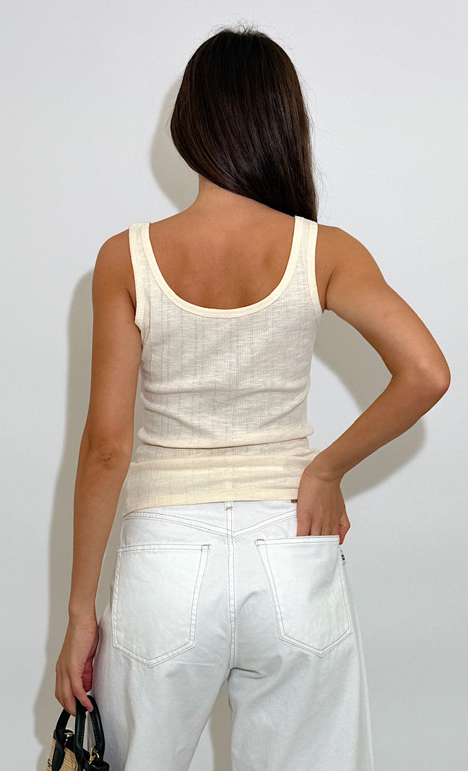 LOVE BUTTER YELLOW TANK TOP