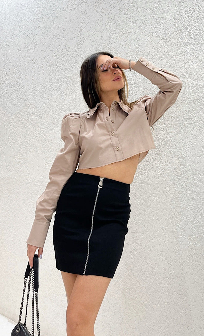 חצאית מיני קאיי שחורה