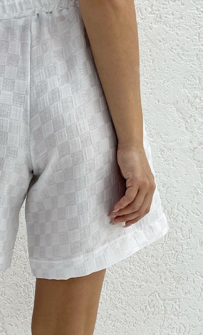 White Michael shorts