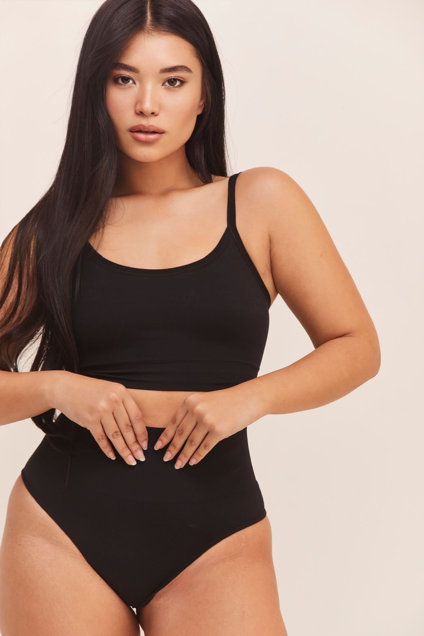 Black shaper thong underware