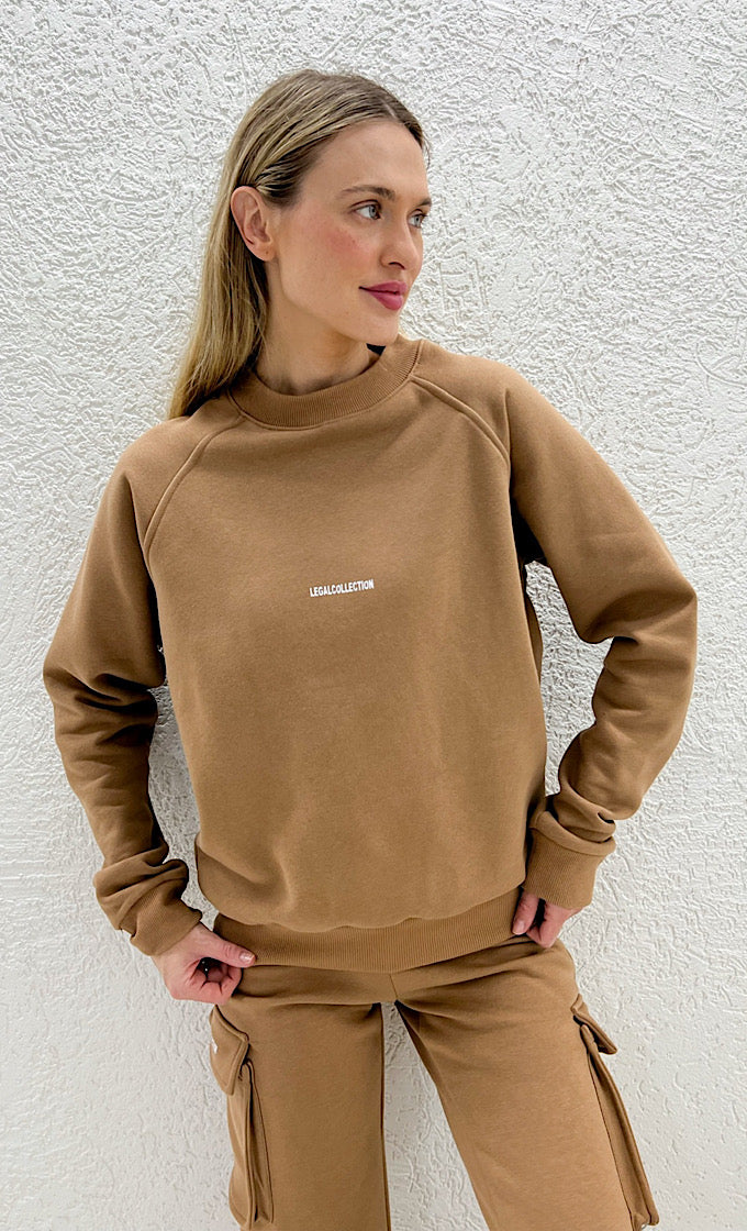 סווטשירט פוטר קאמל