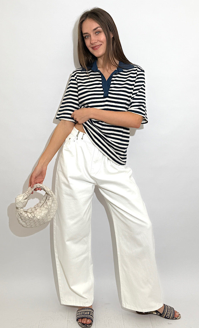 KIARA BLUE STRIPED SHIRT