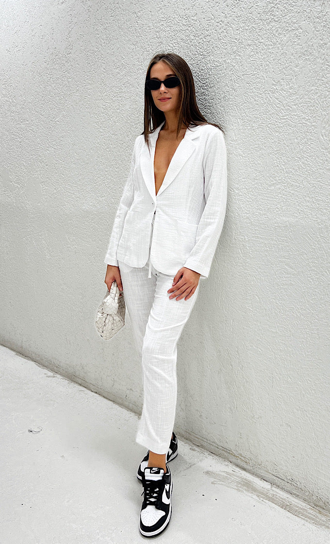 White Zoe suit