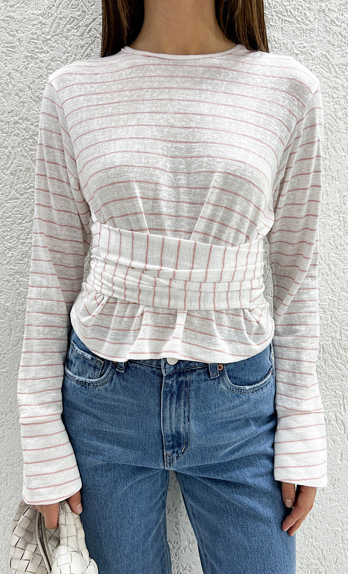 Refael shirt  pink stripes