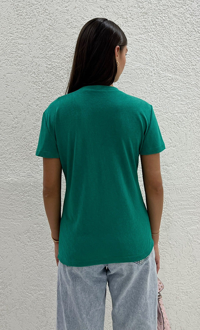 Green Chloe t-shirt with round key