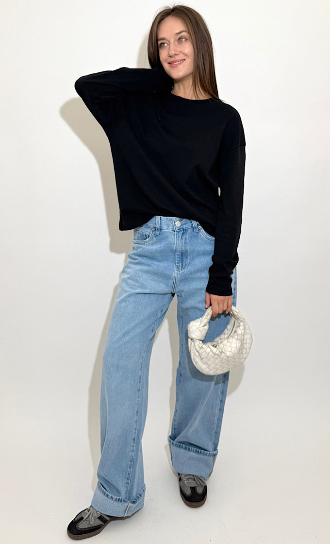 חולצת מייקי שחורה