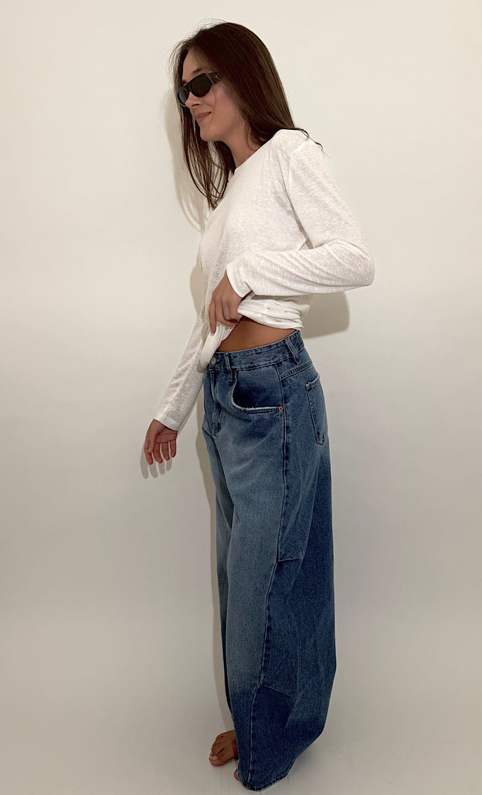 ROCKY ROUND NECK WHITE SHIRT  