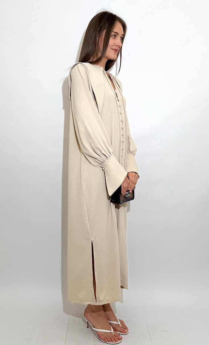 ALINE OFF WHITE DRESS 