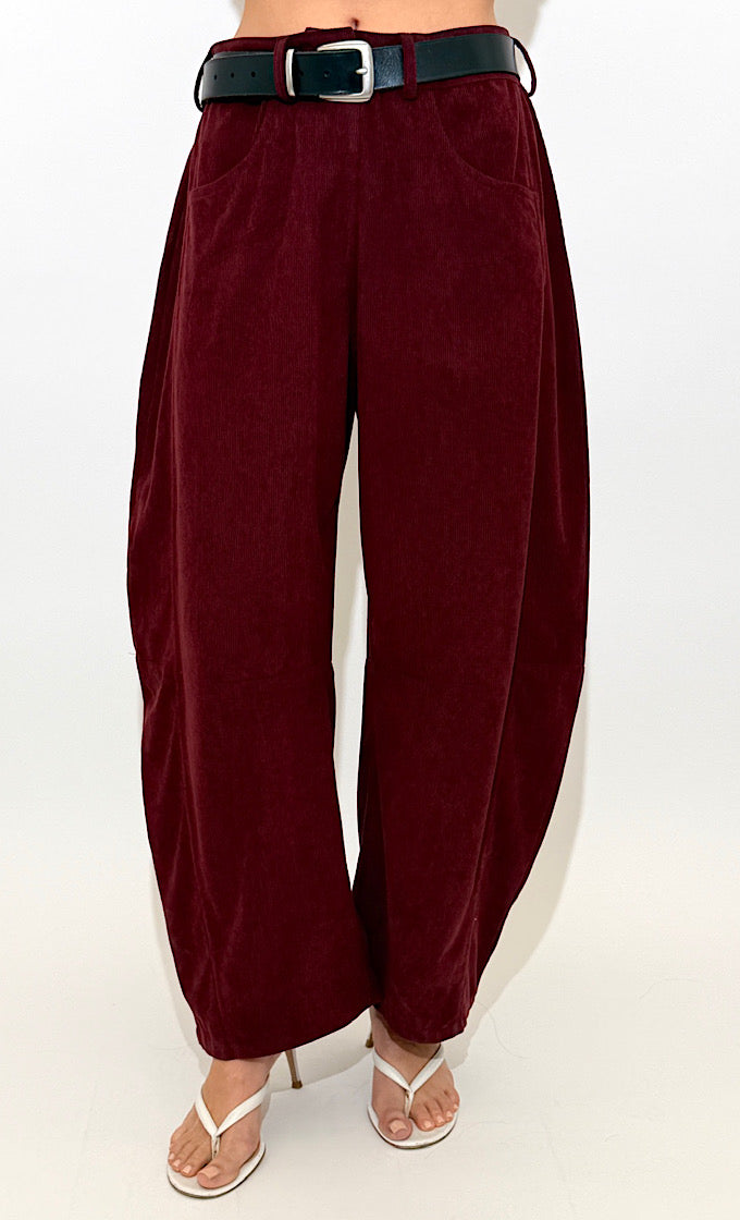 מכנס וואלי בורדו