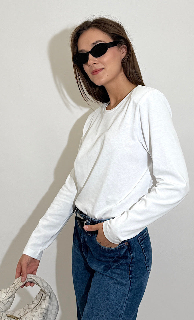 חולצת אשלי לבנה