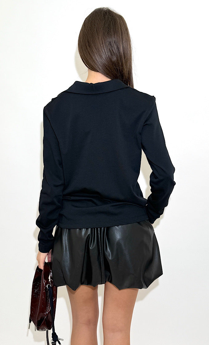CAROLINE BLACK SHIRT