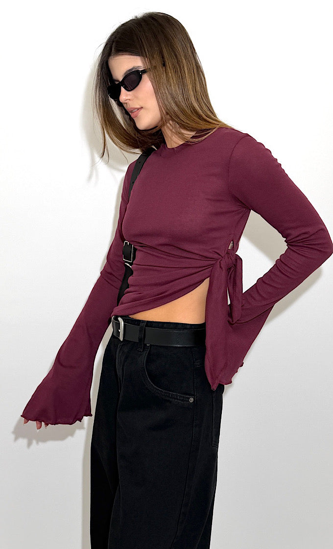 חולצת רוזה בורדו