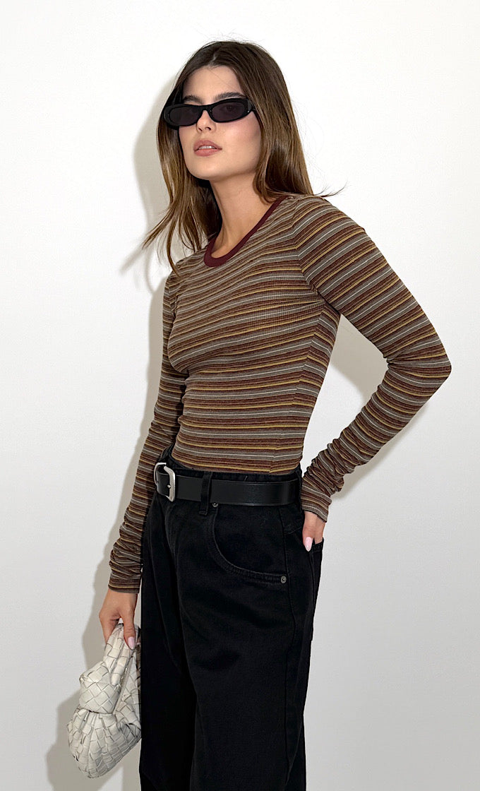 חולצת הארלי חומה