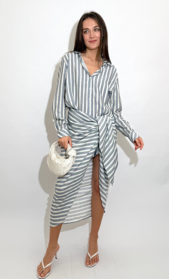 LOYA BLUE STRIPED SUIT 