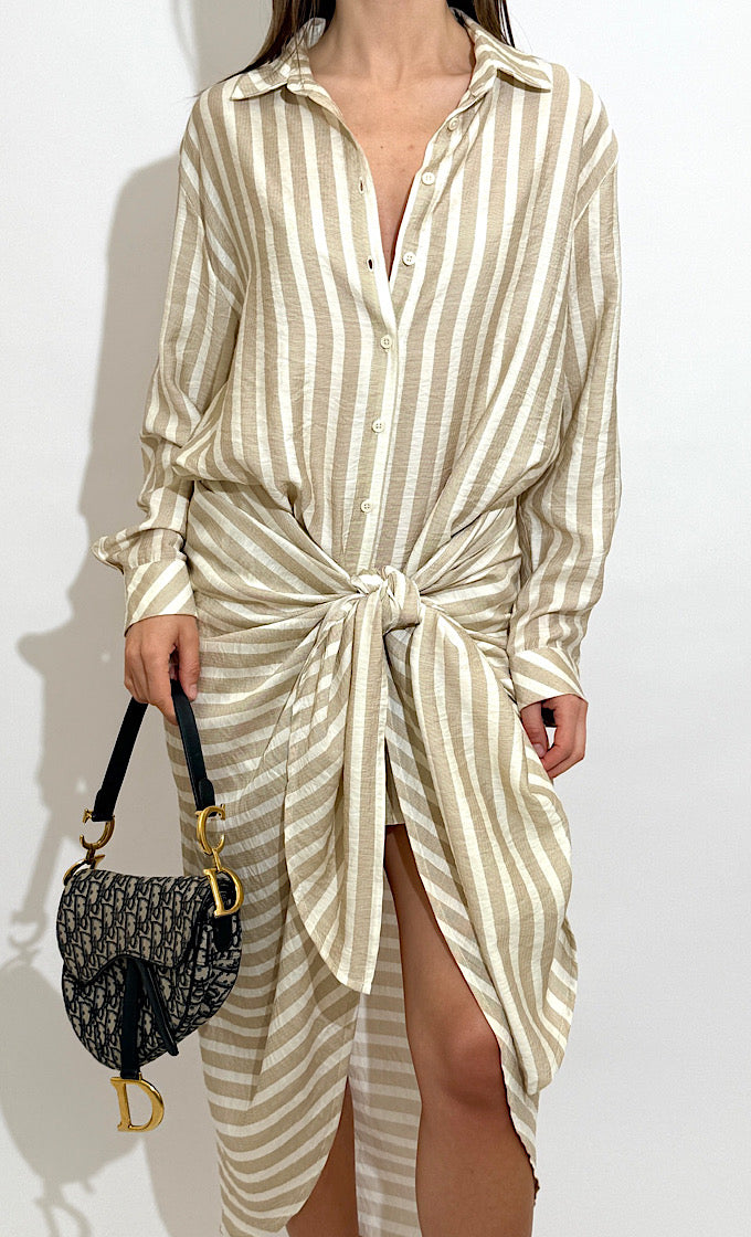LOYA OFF WHITE STRIPED SUIT 