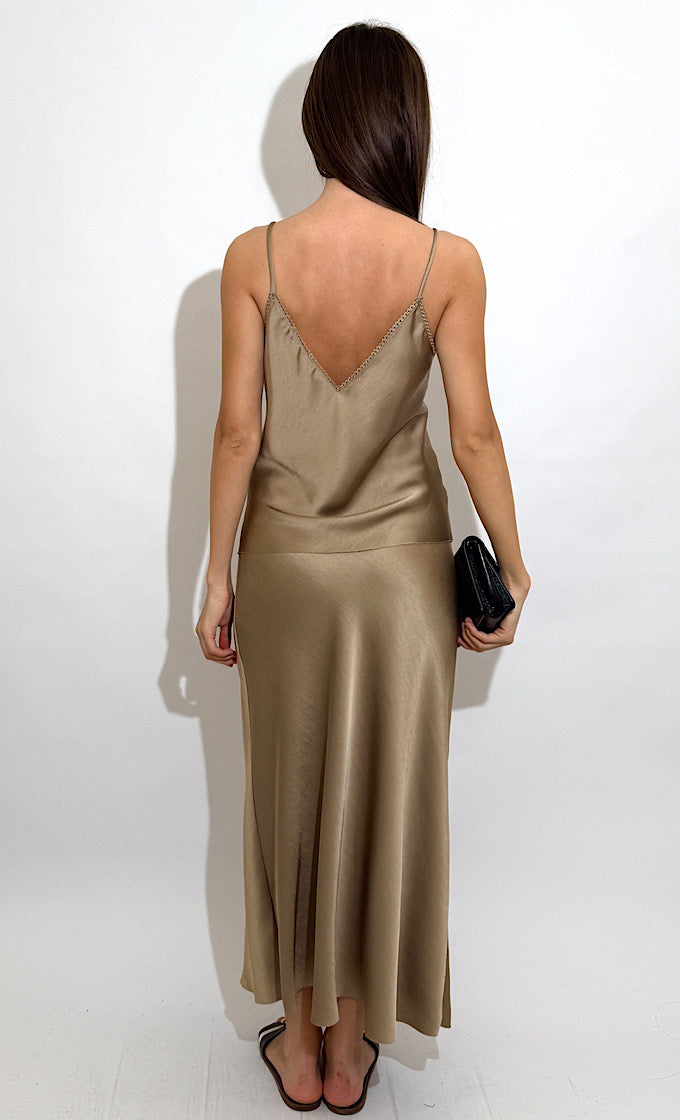 VERONICA BROWN SKIRT