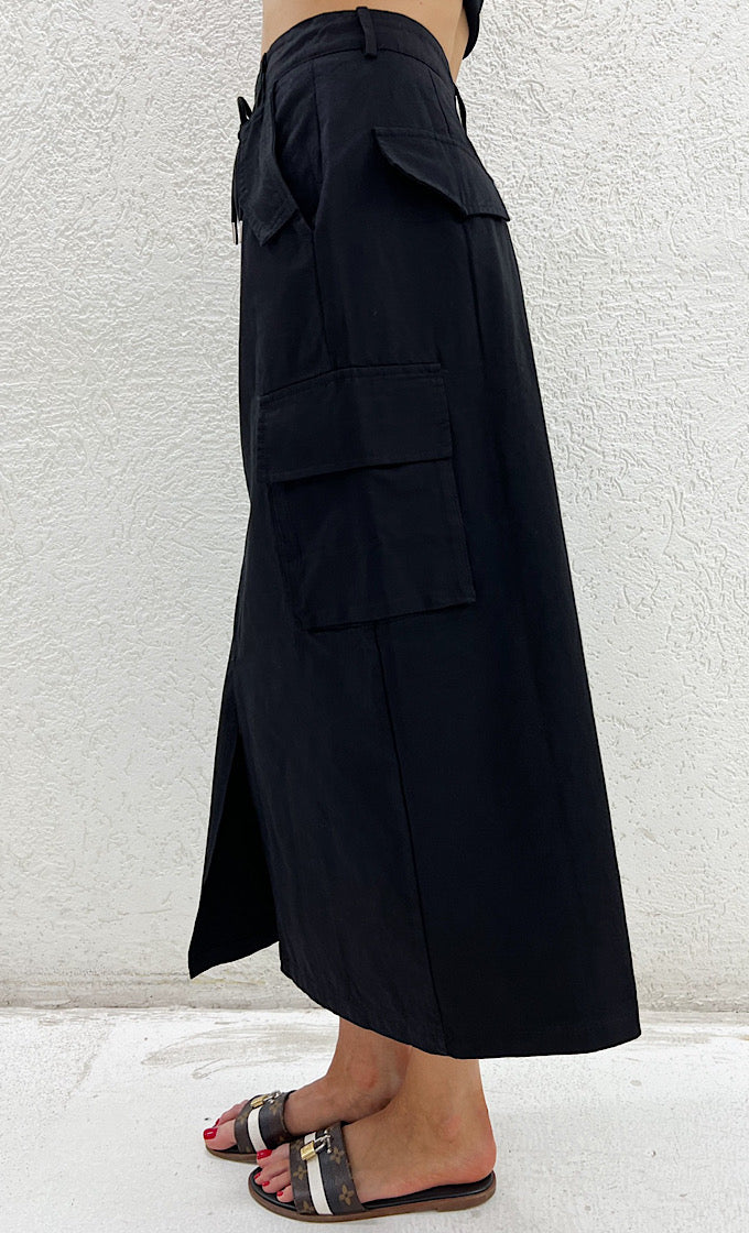 Black summer skirt