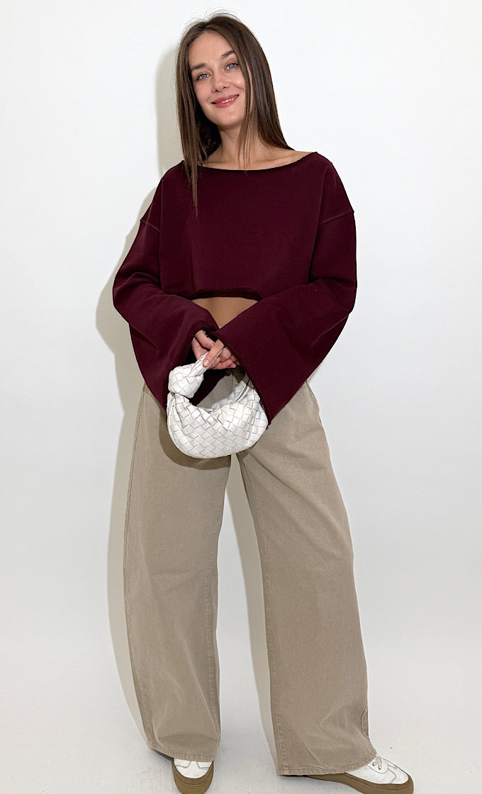 חולצת אוסלו בורדו