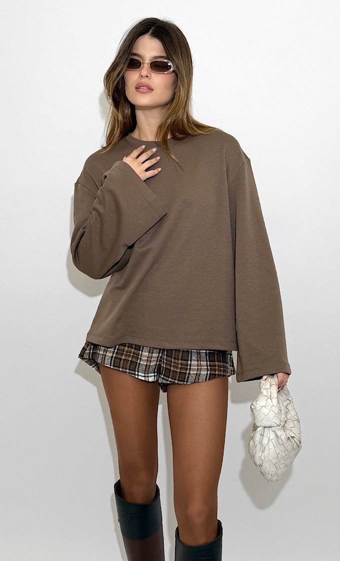 חולצת בריטני חומה