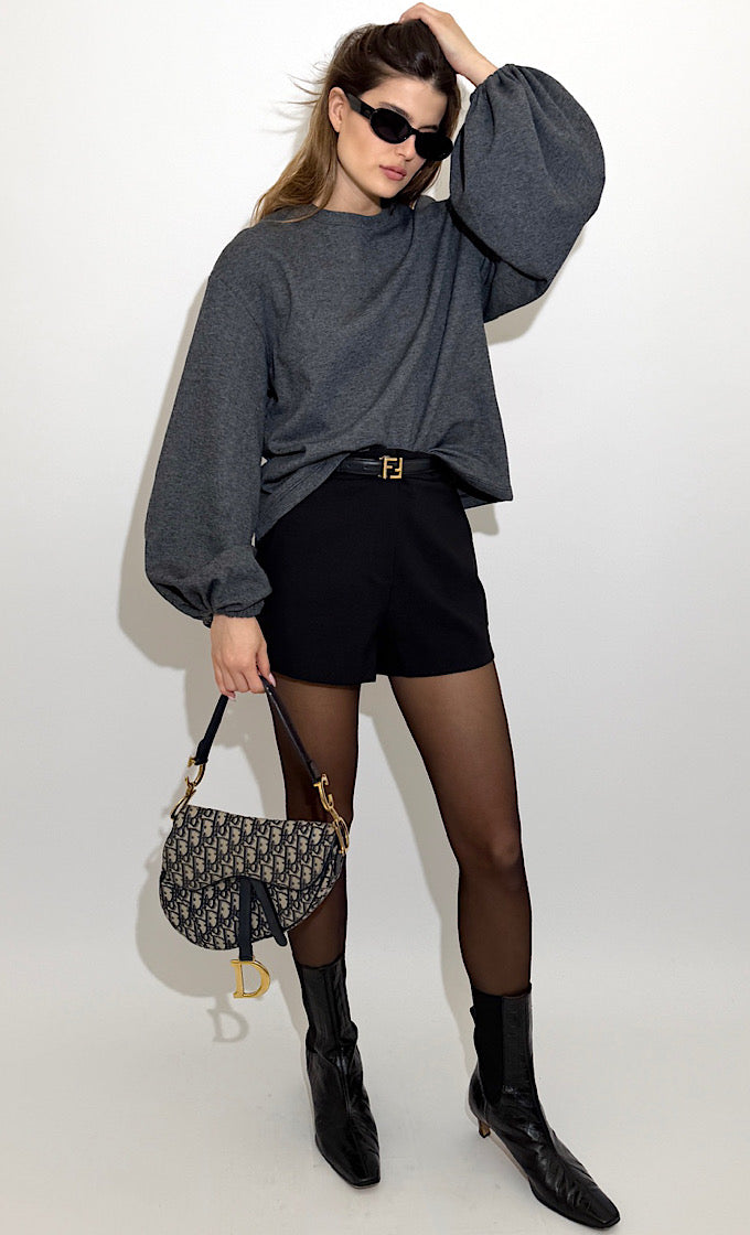 חולצת קלואי אפור כהה