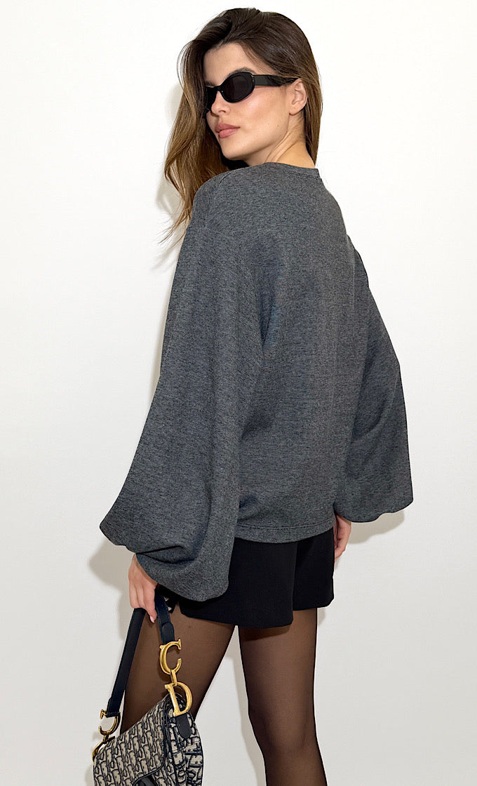 CHLOE DARK GRAY SHIRT  