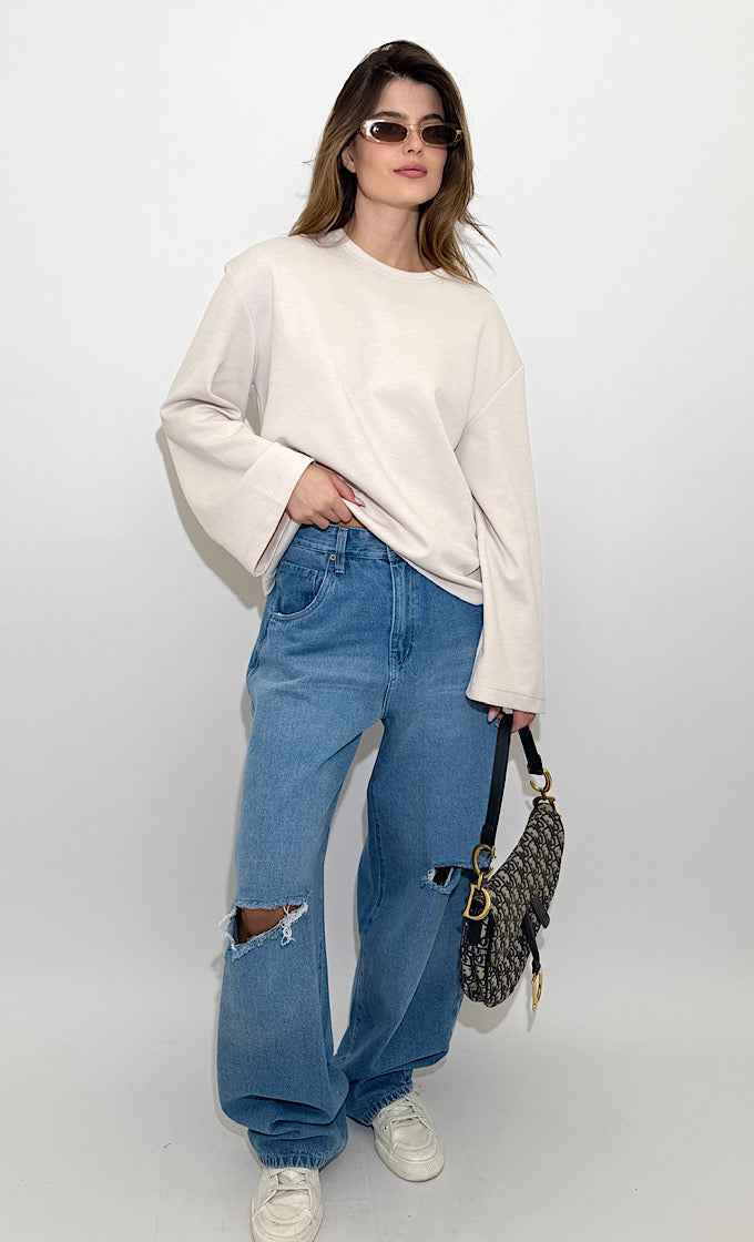 ג'ינס מישל תכלת