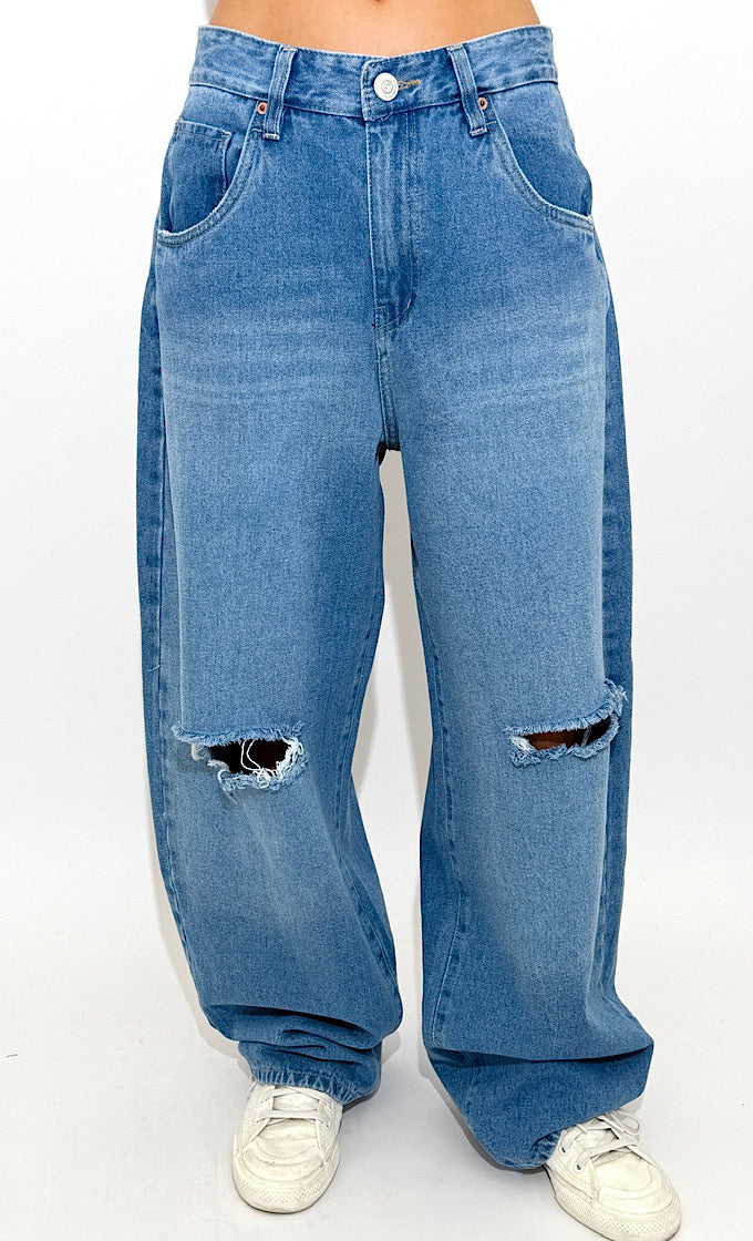 ג'ינס מישל תכלת