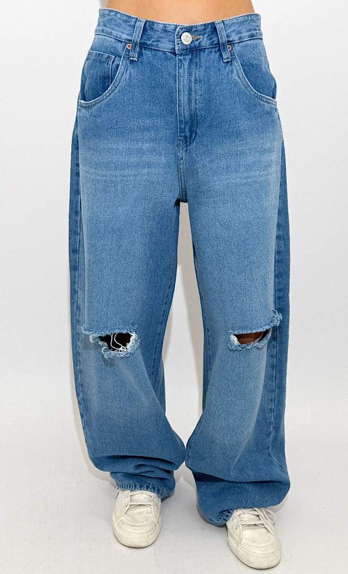 ג'ינס מישל תכלת