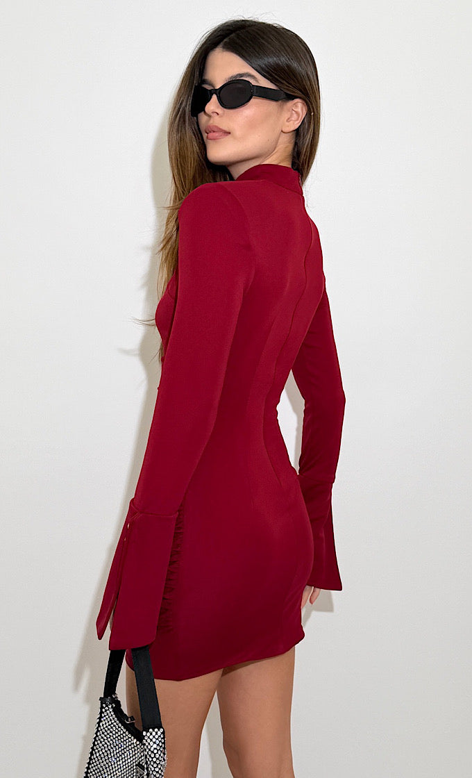 שמלת מורין בורדו