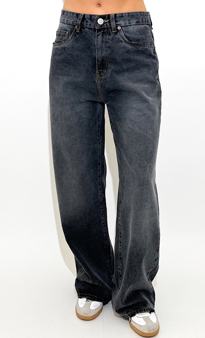 ג'ינס לני אפור