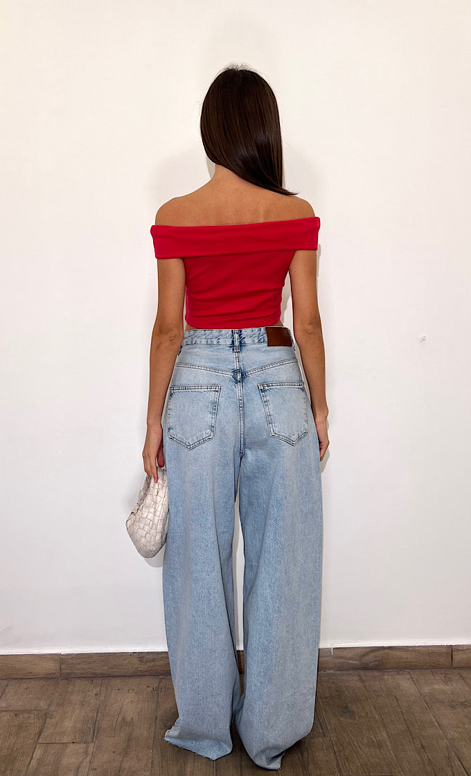 ASHLEY RED TOP  