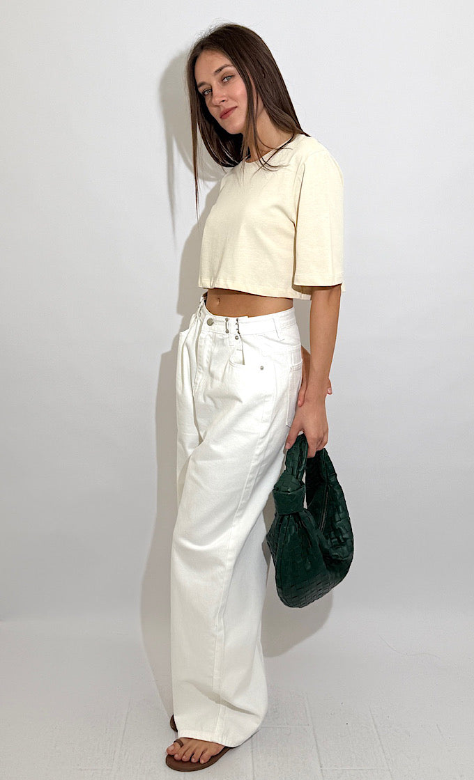 ZAYA BUTTERMILK YELLOW T-SHIRT  