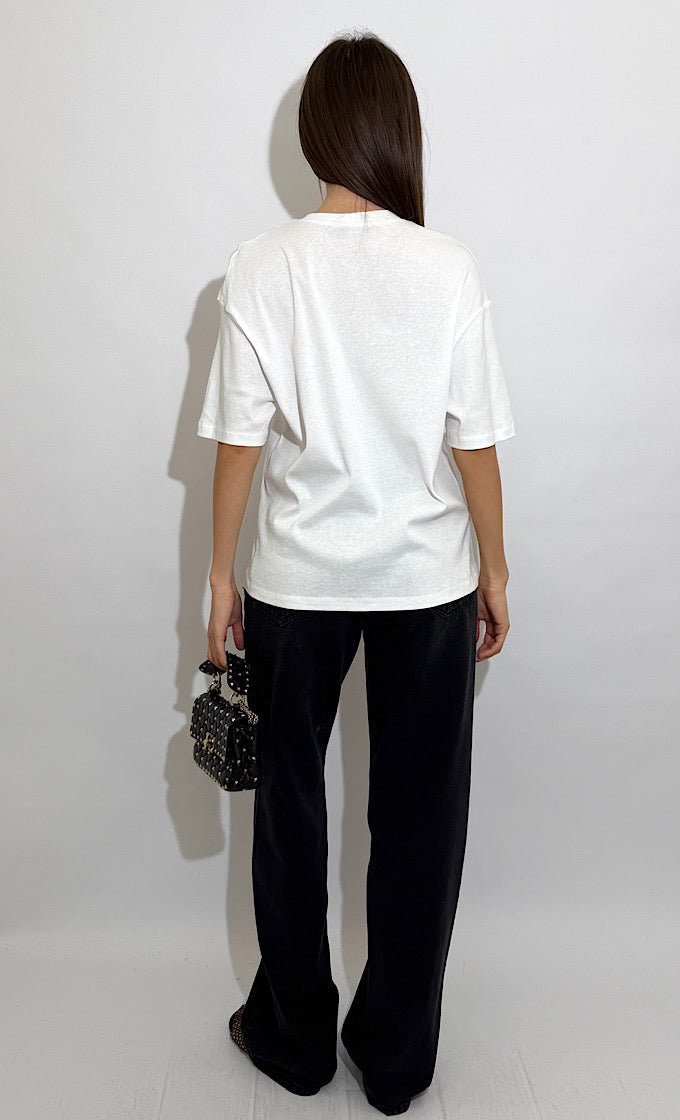 NINA WHITE T-SHIRT