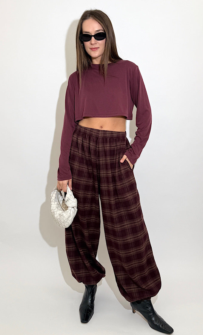 DONNY BURGUNDY PANTS