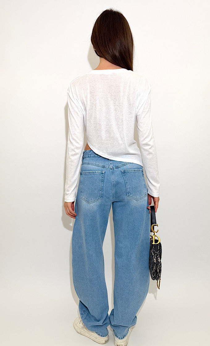 חולצת אריאה לבנה