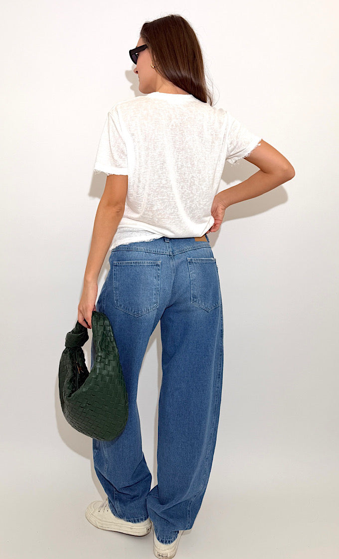 BLAKE V-NECK WHITE SHIRT 