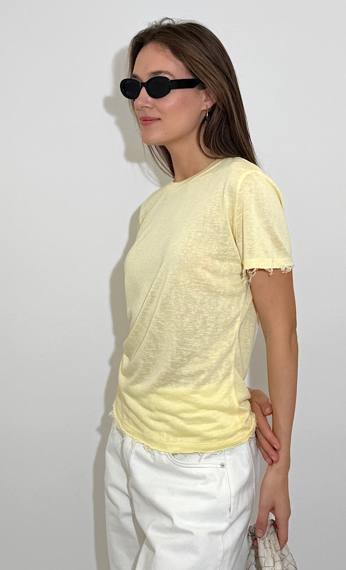 BLAKE ROUND NECK YELLOW SHIRT 
