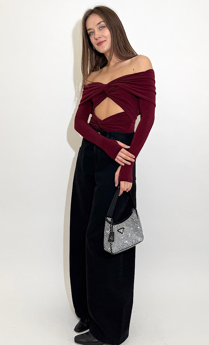 בגד גוף לאורה בורדו