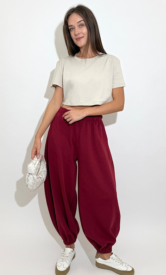 מכנס אלמה בורדו