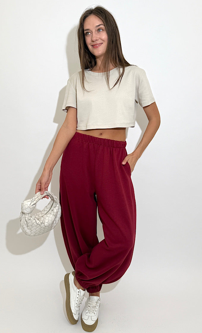 מכנס אלמה בורדו