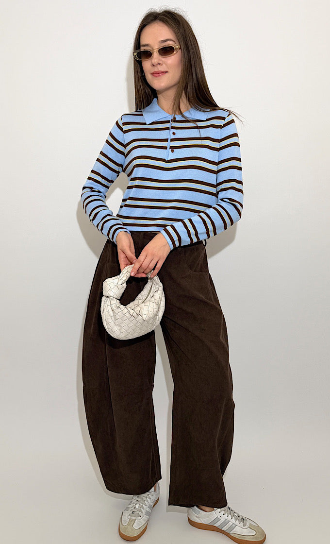 סריג פארקר תכלת