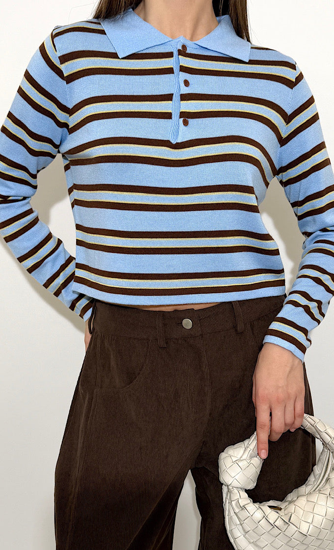 סריג פארקר תכלת