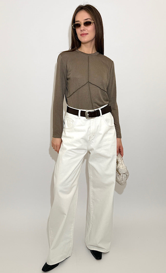 חולצת טוני חומה