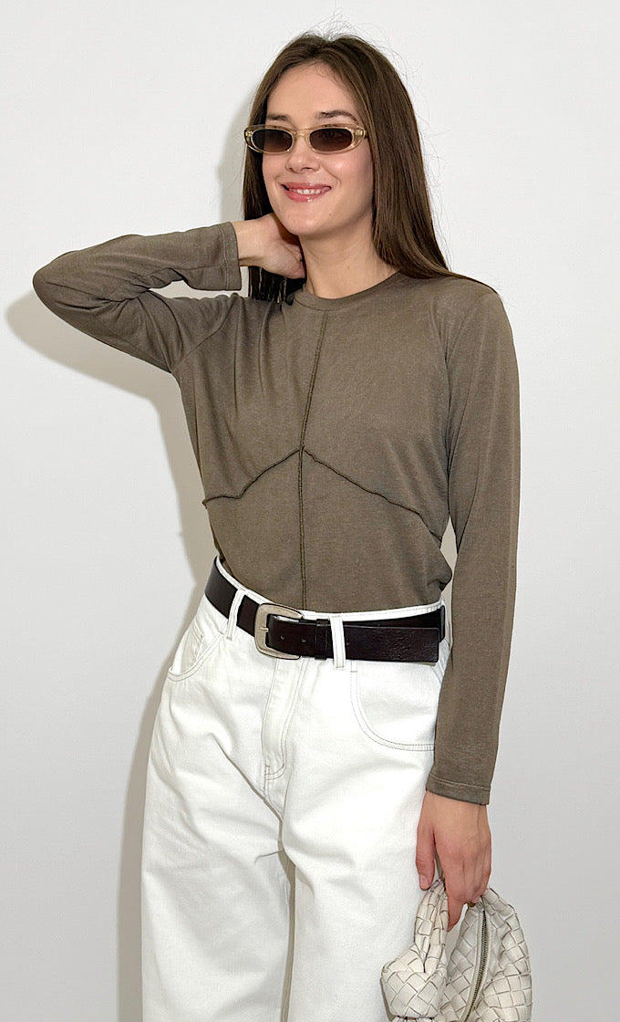 חולצת טוני חומה