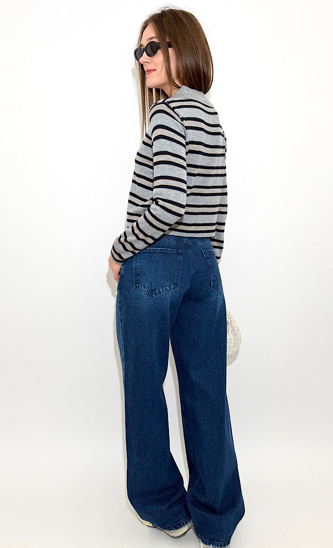 סריג פארקר אפור