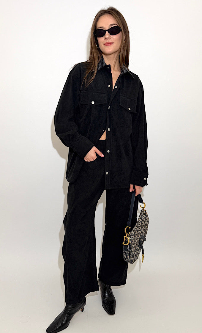 חולצת וואלי שחורה